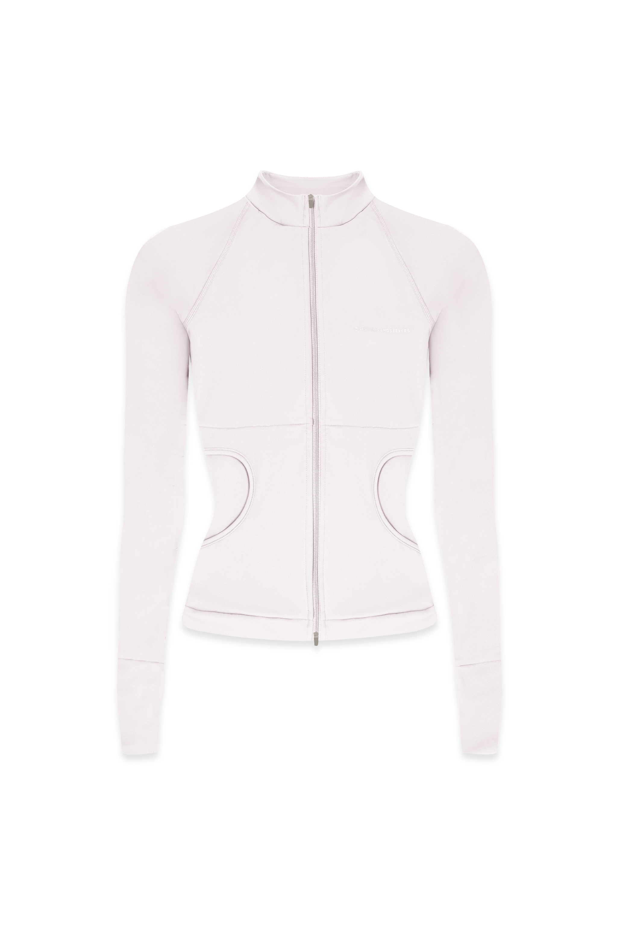 Active Zip Up in Soft Pink